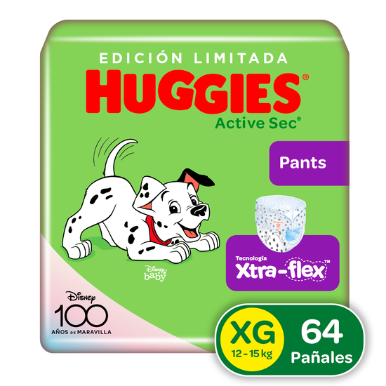 Pants Huggies Active Sec Etapa 4/XG 64uds